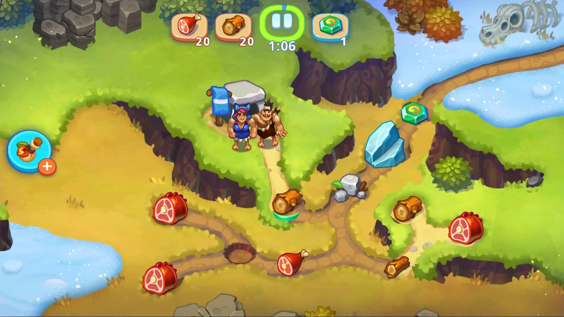 Tribe Dash - Stone Age Time Management görsel 3