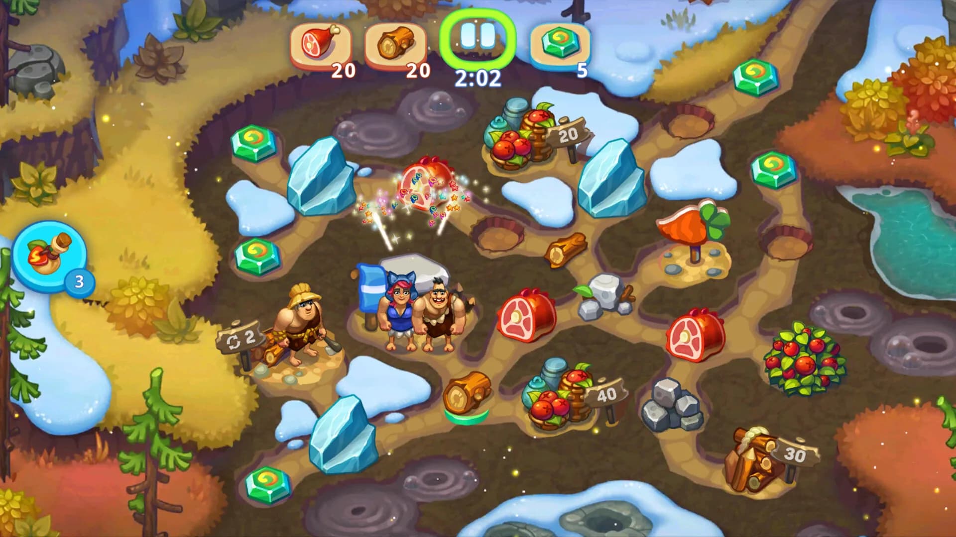 Tribe Dash - Stone Age Time Management görsel 7