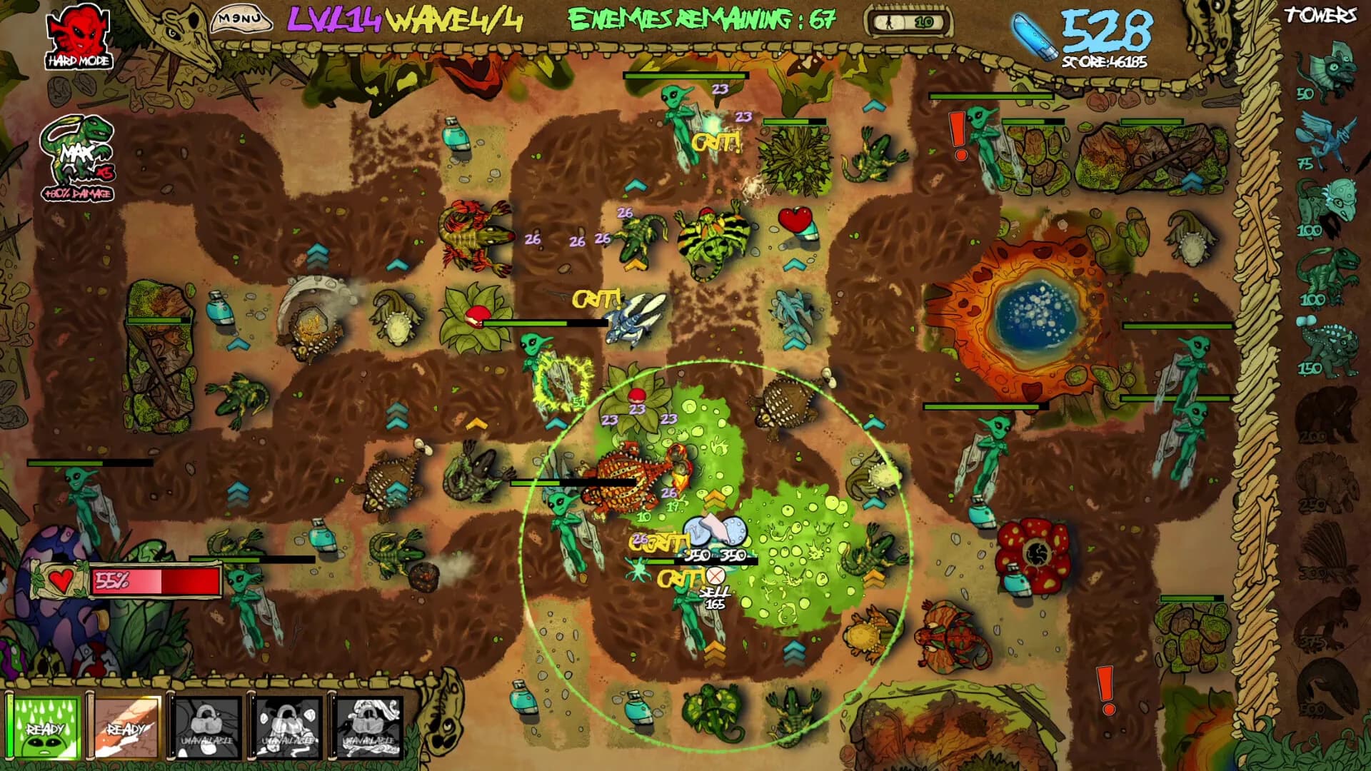 Dino V. Xeno - Tower Defense görsel 3