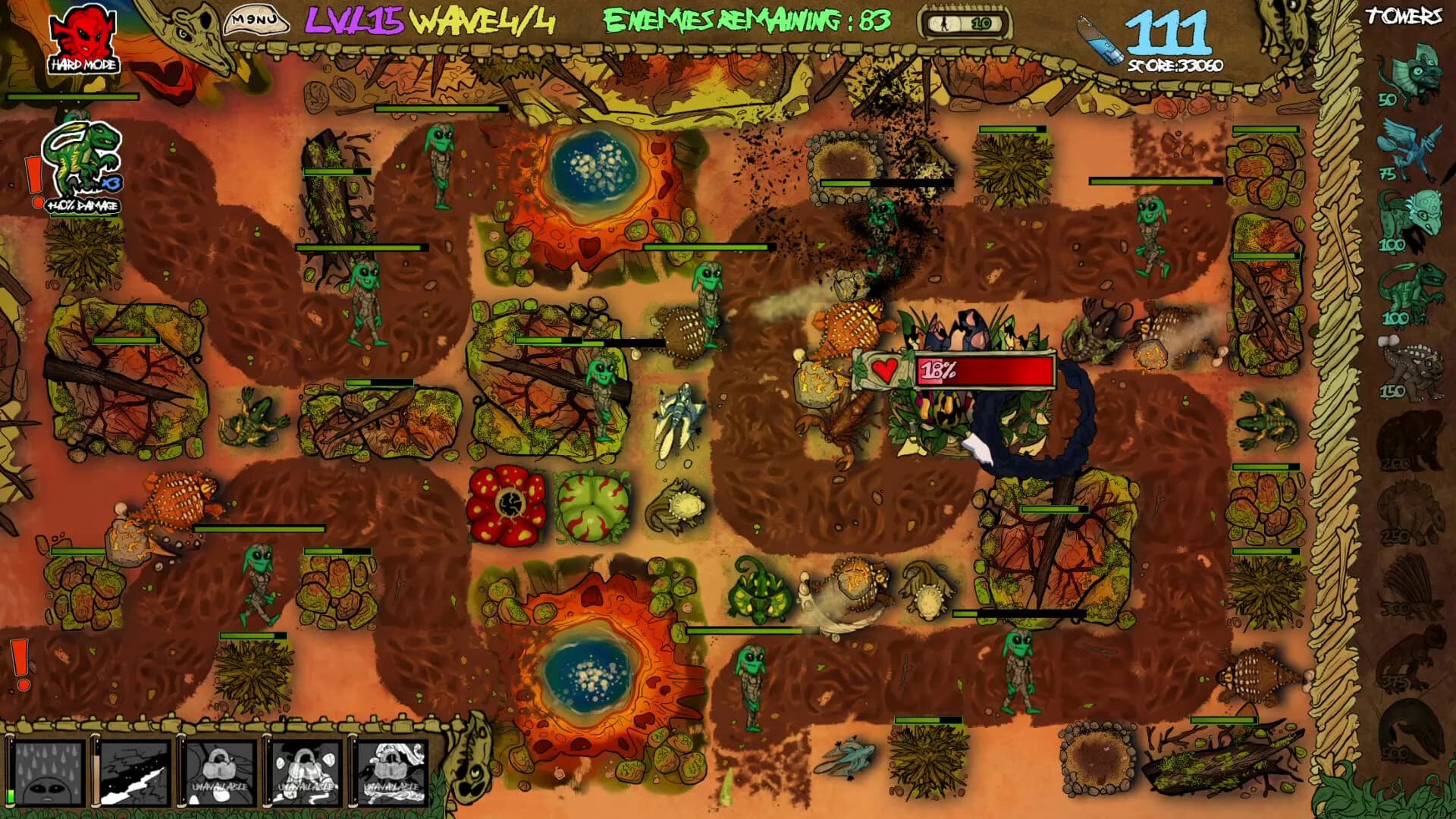 Dino V. Xeno - Tower Defense görsel 5