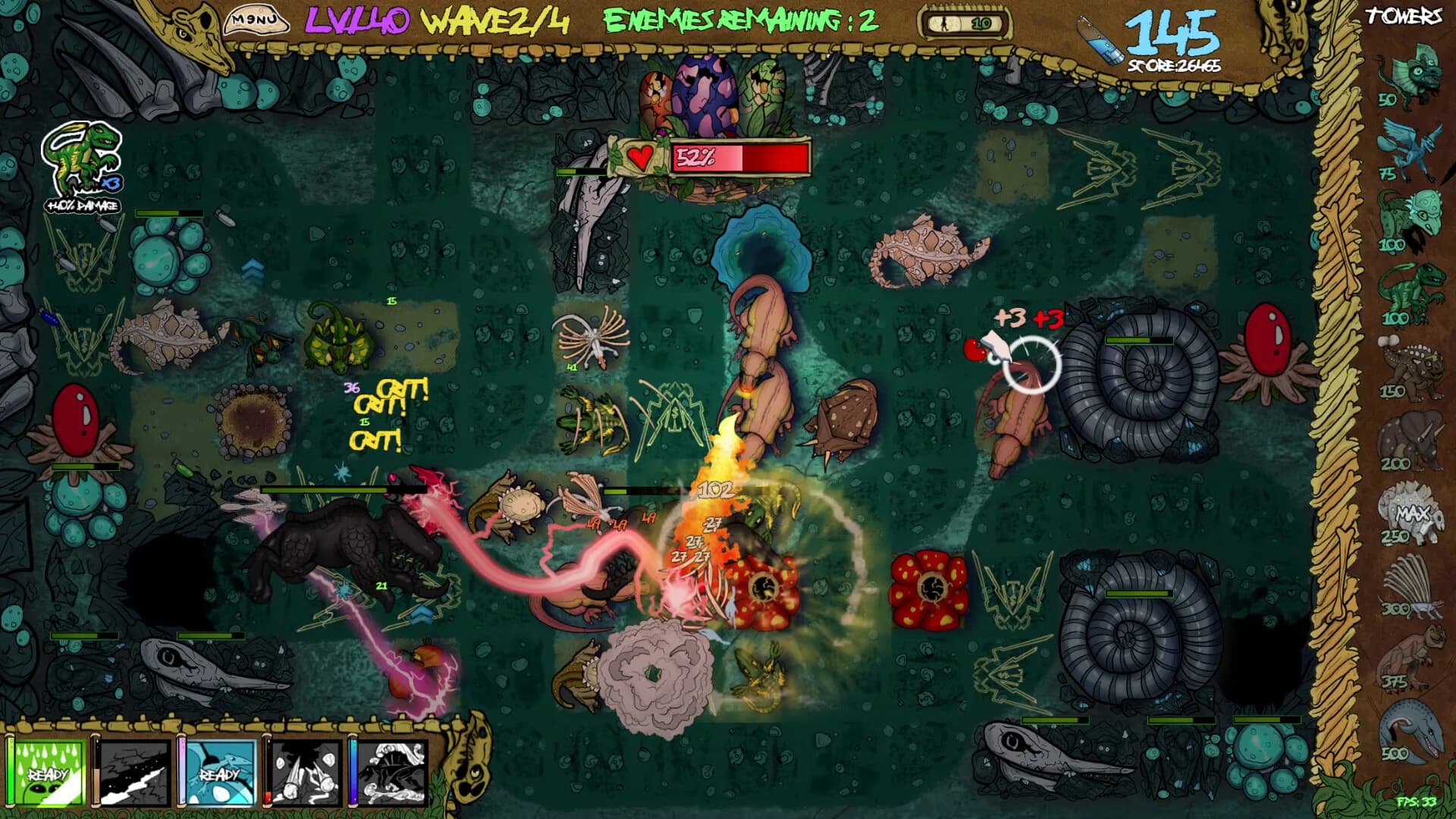 Dino V. Xeno - Tower Defense görsel 9
