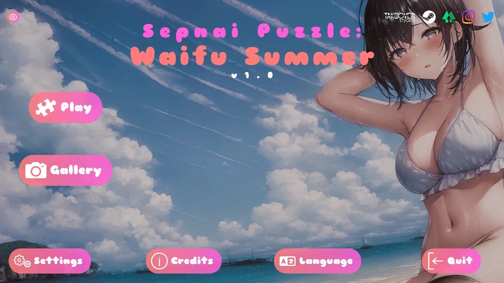 Senpai Puzzle: Waifu Summer görsel 2