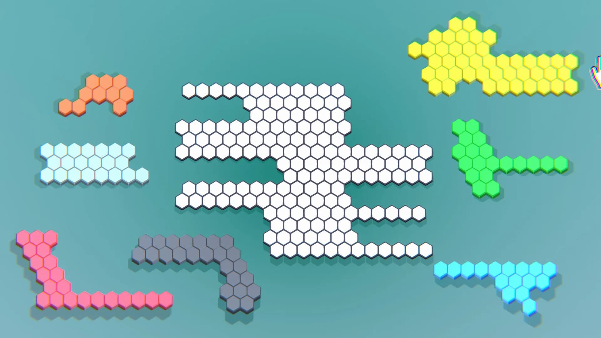 Hexagon Puzzle Blocks görsel 38