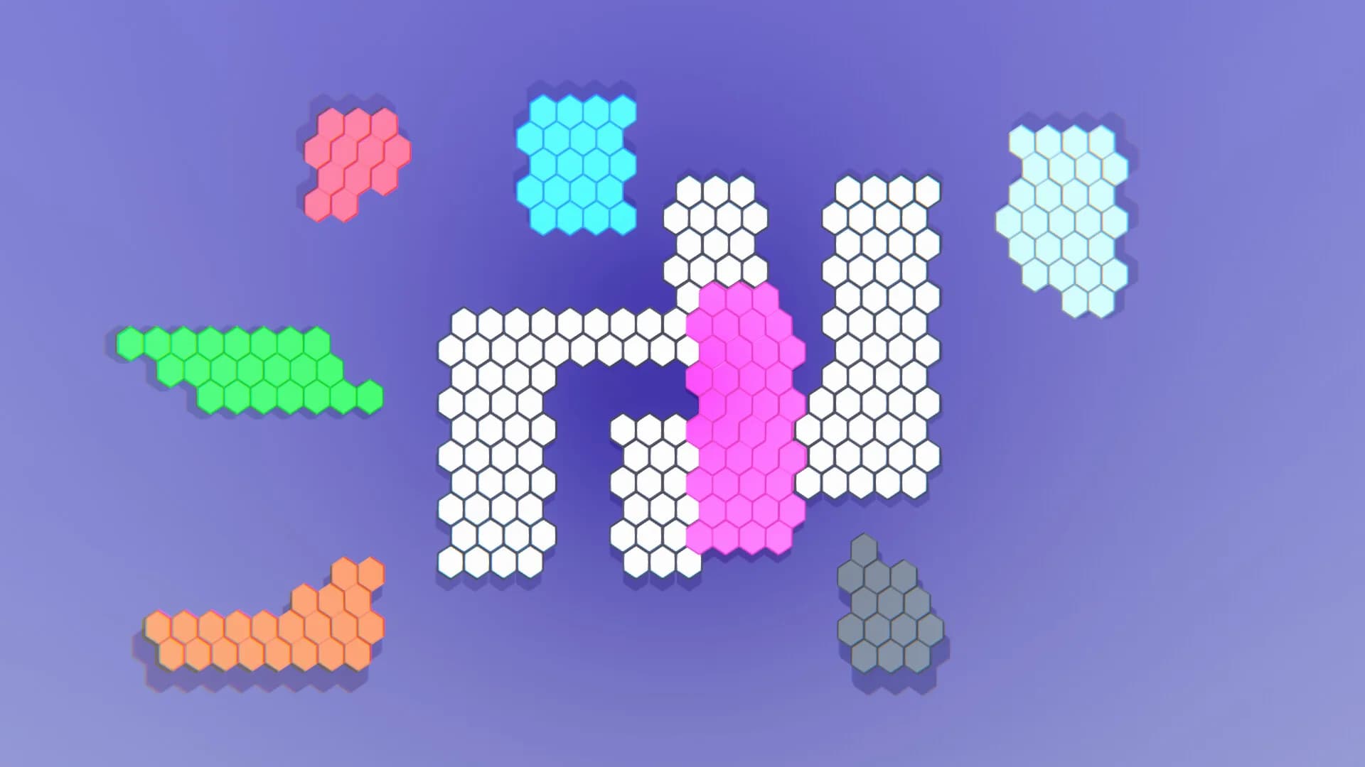 Hexagon Puzzle Blocks görsel 50