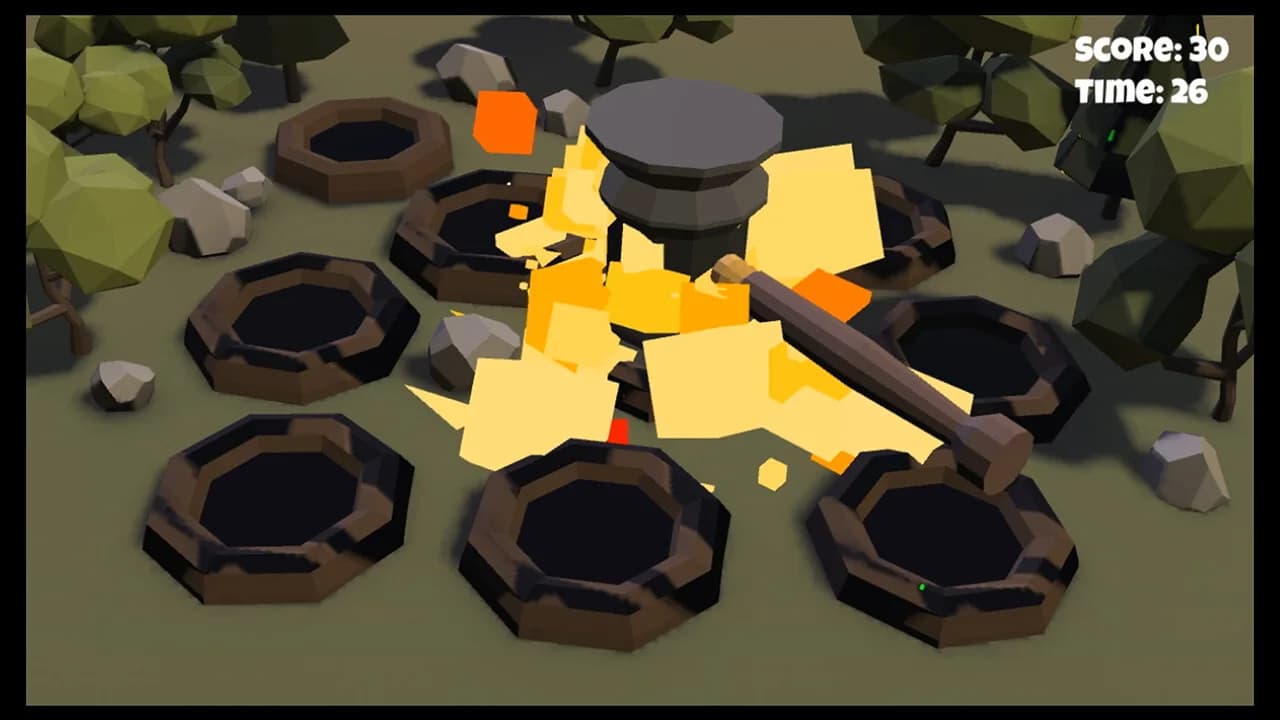 3D Whac-A-Mole görsel 3