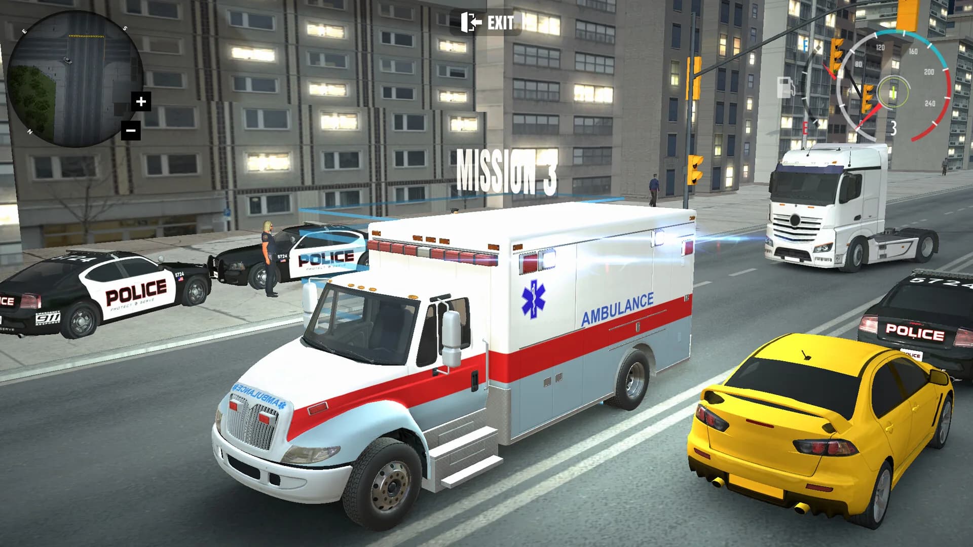 City Ambulance Car Driving görsel 2