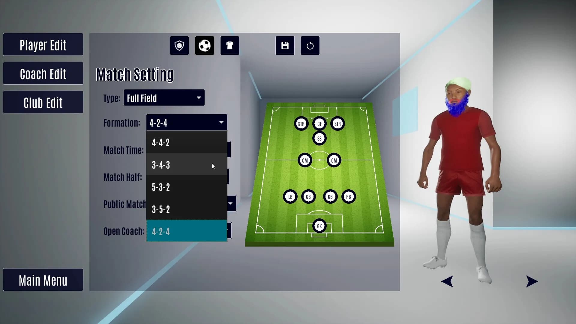 Soccer Footballers Tactics görsel 7