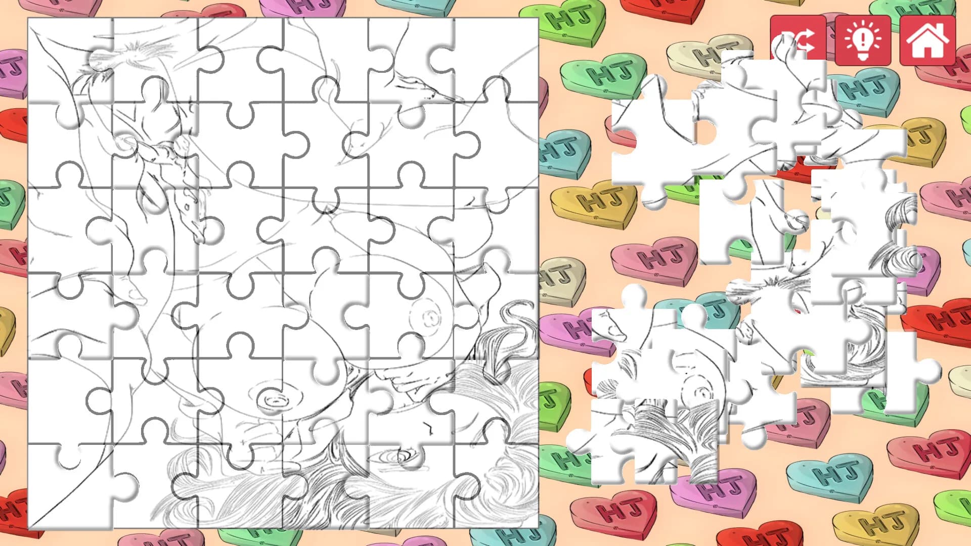 Hentai Jigsaw Puzzle Collection: Valentine’s Edition görsel 2