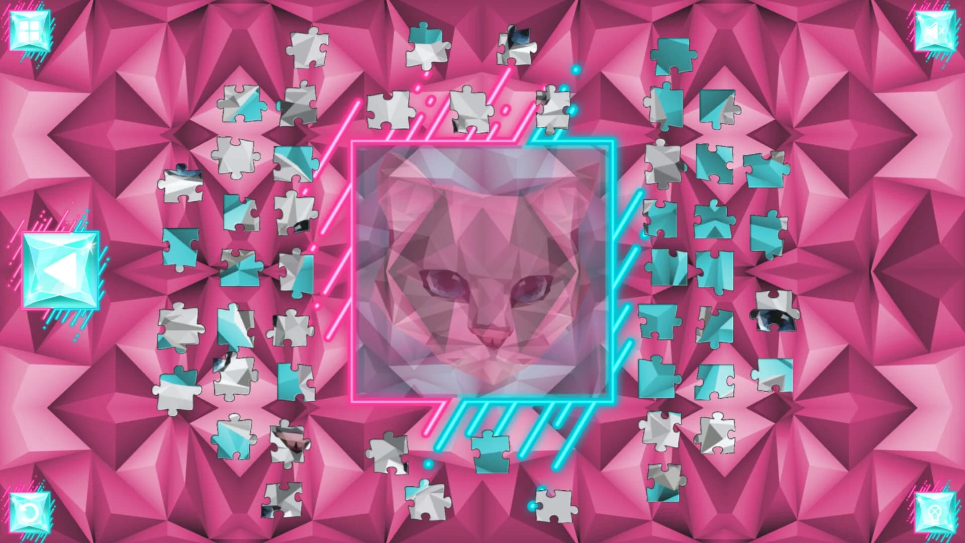 Poly Jigsaw: Cats görsel 4