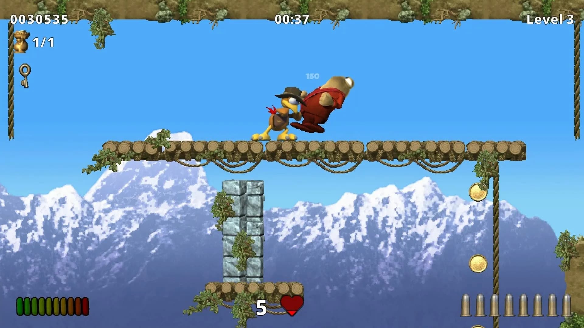 Moorhuhn Jump and Run 'Traps and Treasures 2' görsel 3