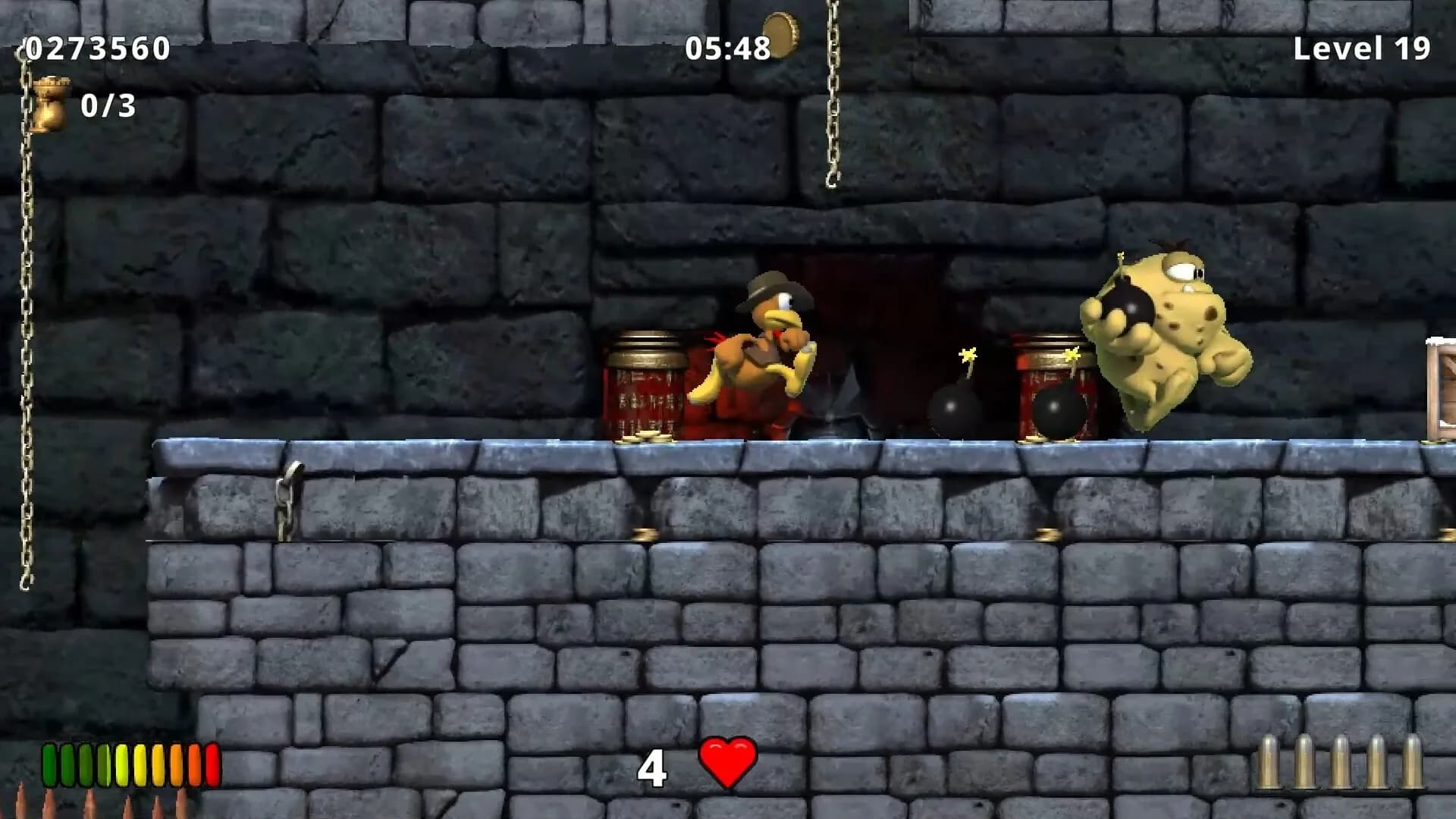 Moorhuhn Jump and Run 'Traps and Treasures 2' görsel 7