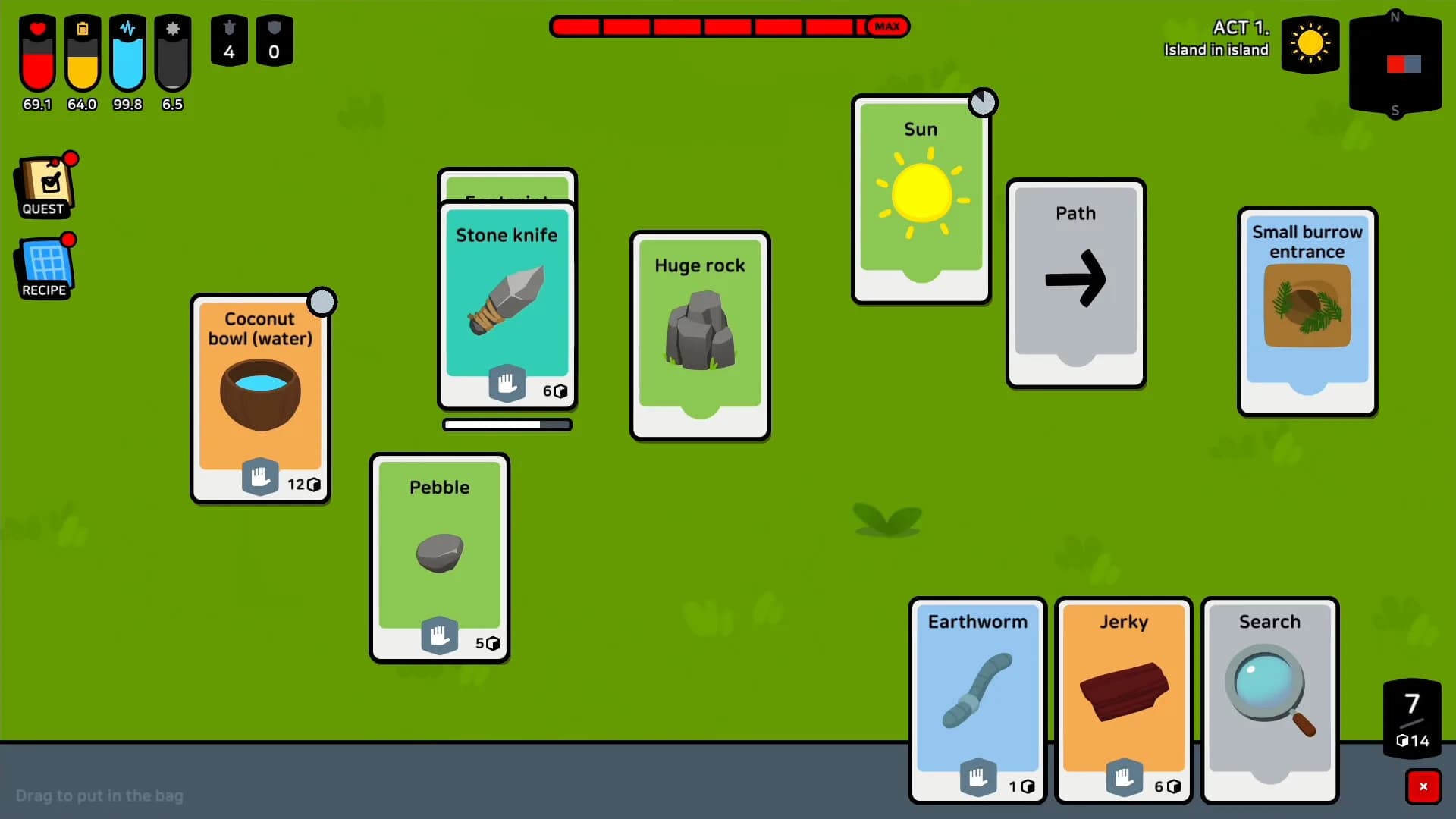 Stack Island - Survival card game görsel 2