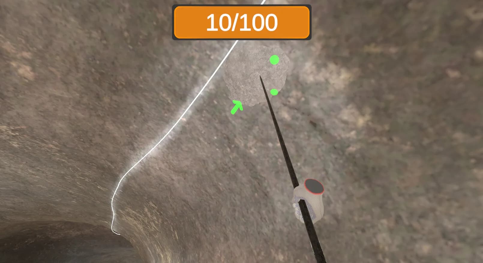 Underground roof fall hazard assessment VR Training görsel 4
