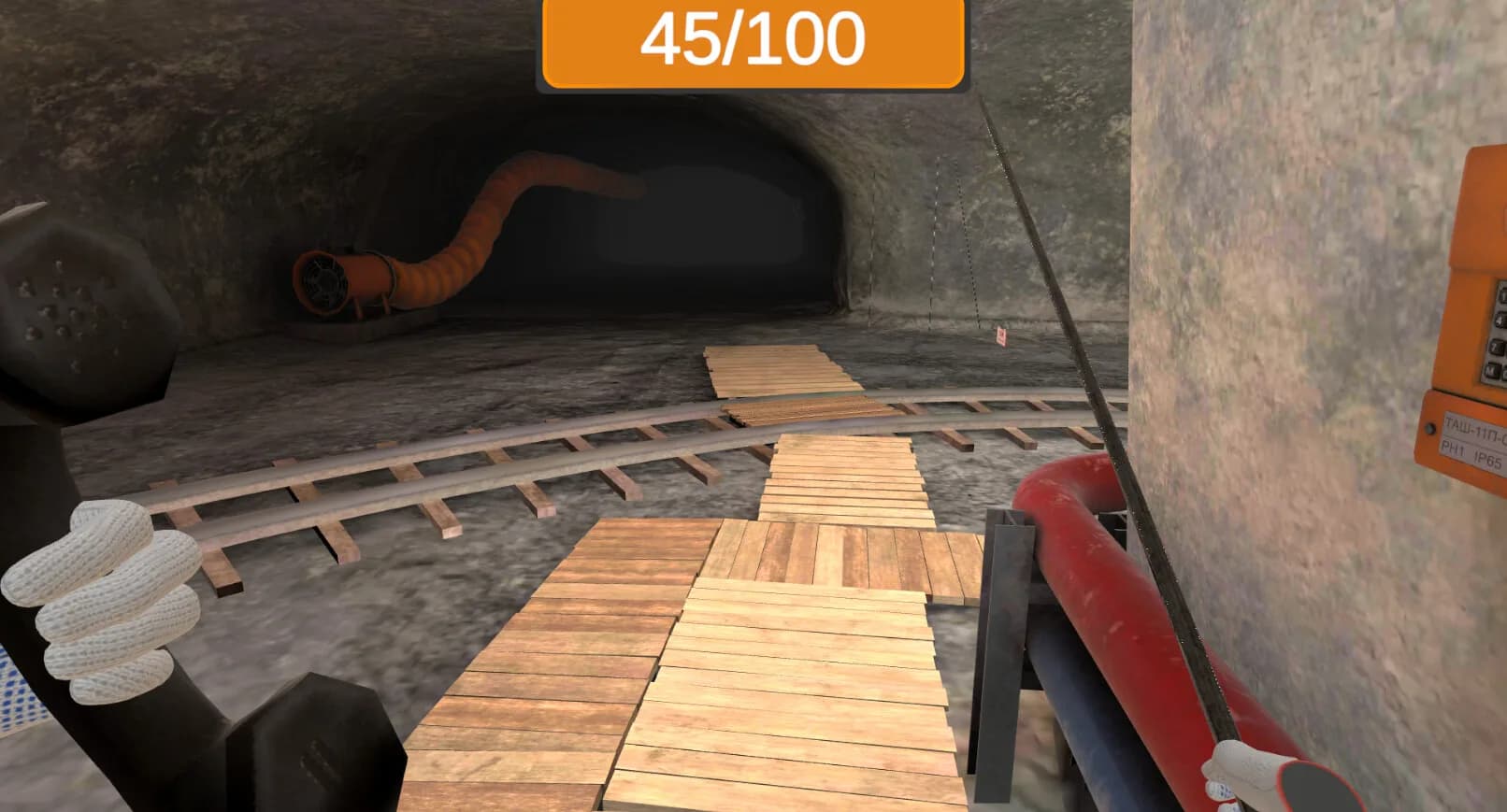Underground roof fall hazard assessment VR Training görsel 8