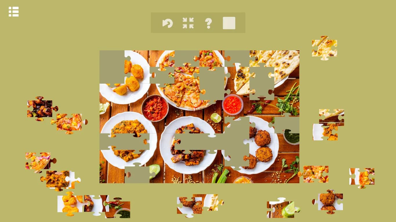 Jigsaw Puzzle Delicious Foods görsel 9