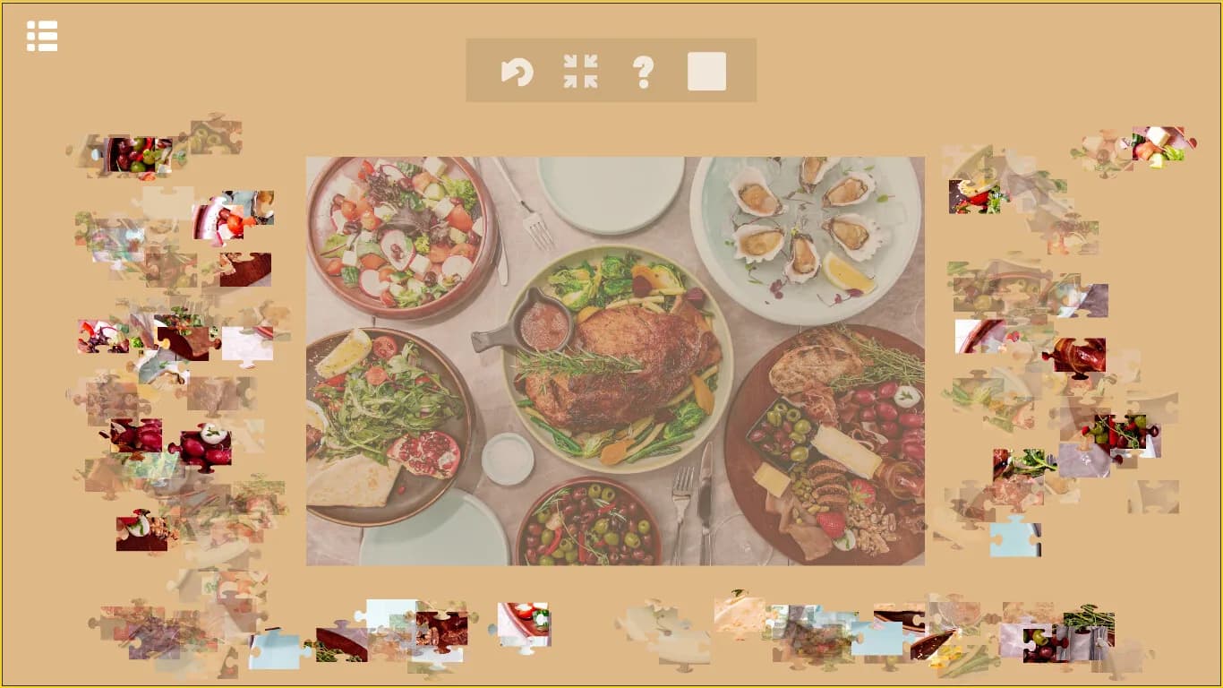 Jigsaw Puzzle Delicious Foods görsel 10