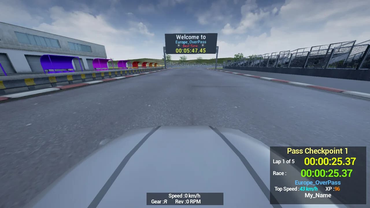 1980s & 90s Style - Retro Track Car Racer görsel 23