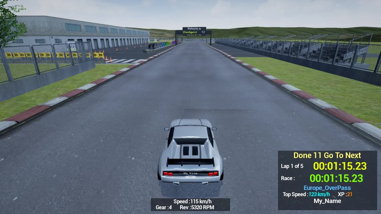 1980s & 90s Style - Retro Track Car Racer görsel 25