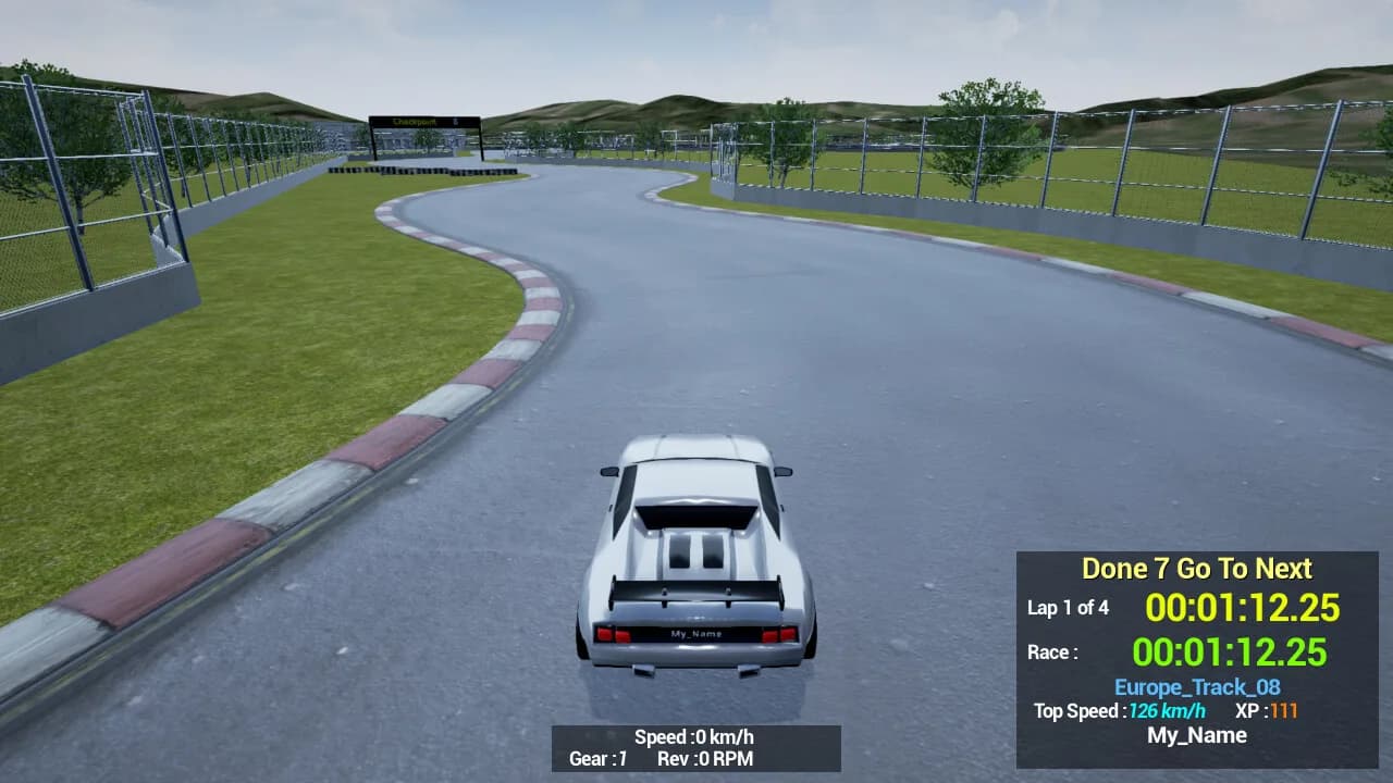 1980s & 90s Style - Retro Track Car Racer görsel 29