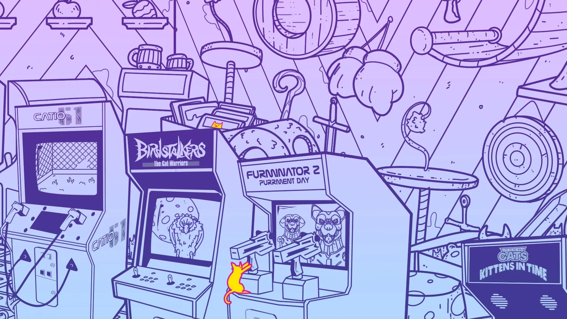 An Arcade Full of Cats görsel 4