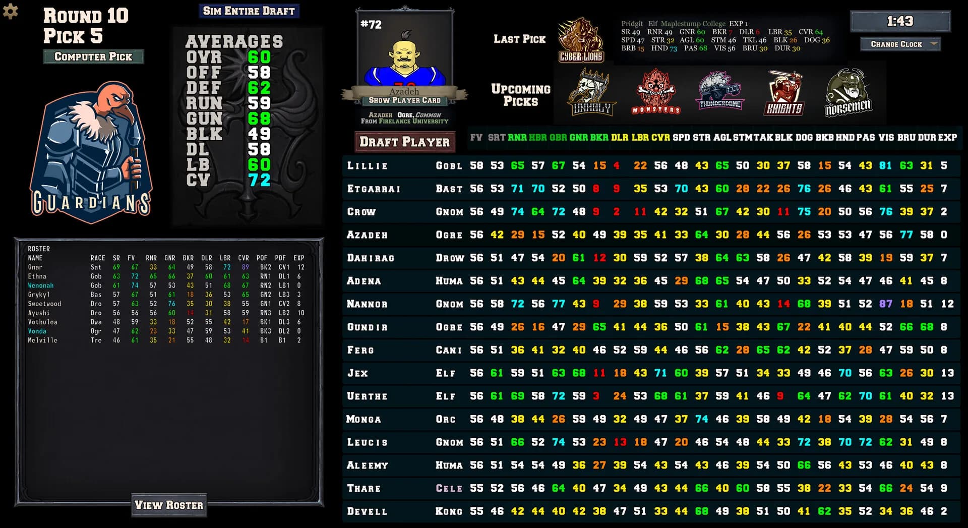 FFFL: Brutalball Manager görsel 3