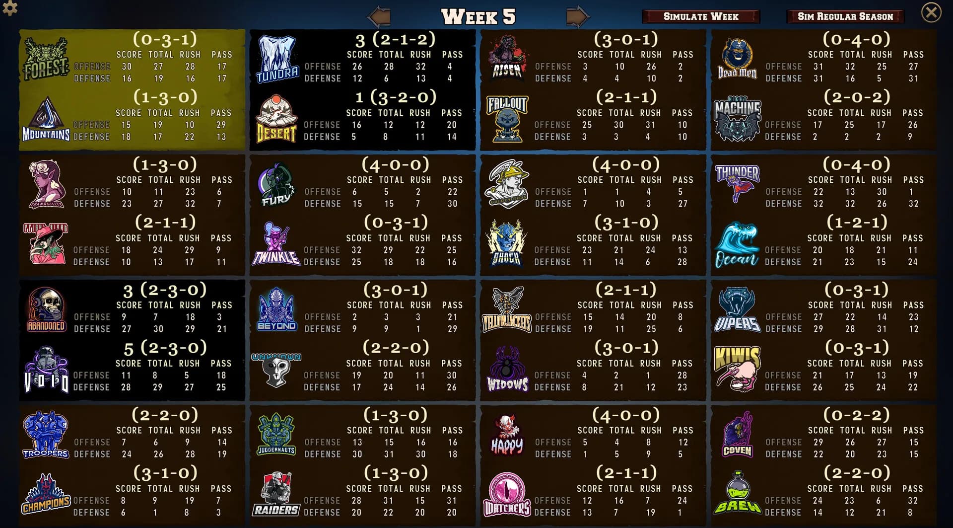 FFFL: Brutalball Manager görsel 8
