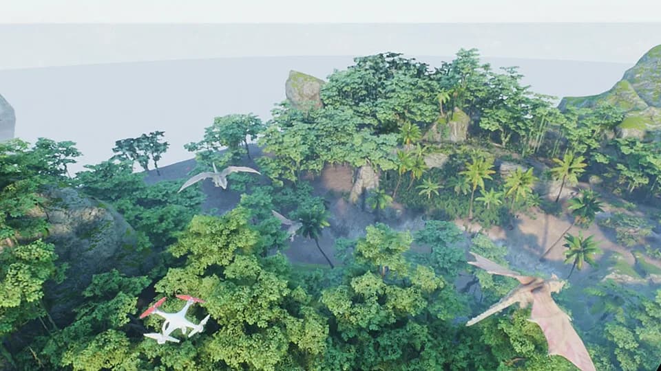Dinosaur Land Aerial Photograph görsel 7