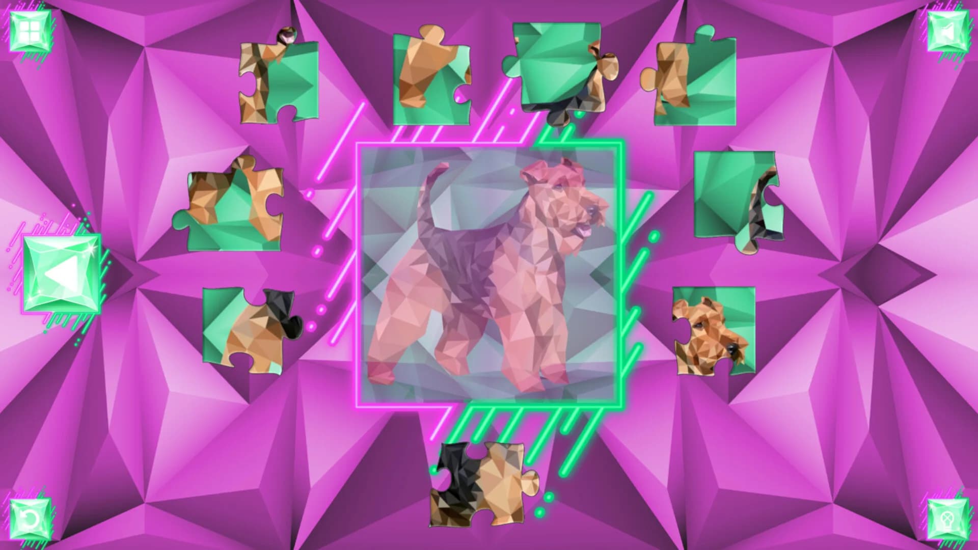 Poly Jigsaw: Dogs görsel 2