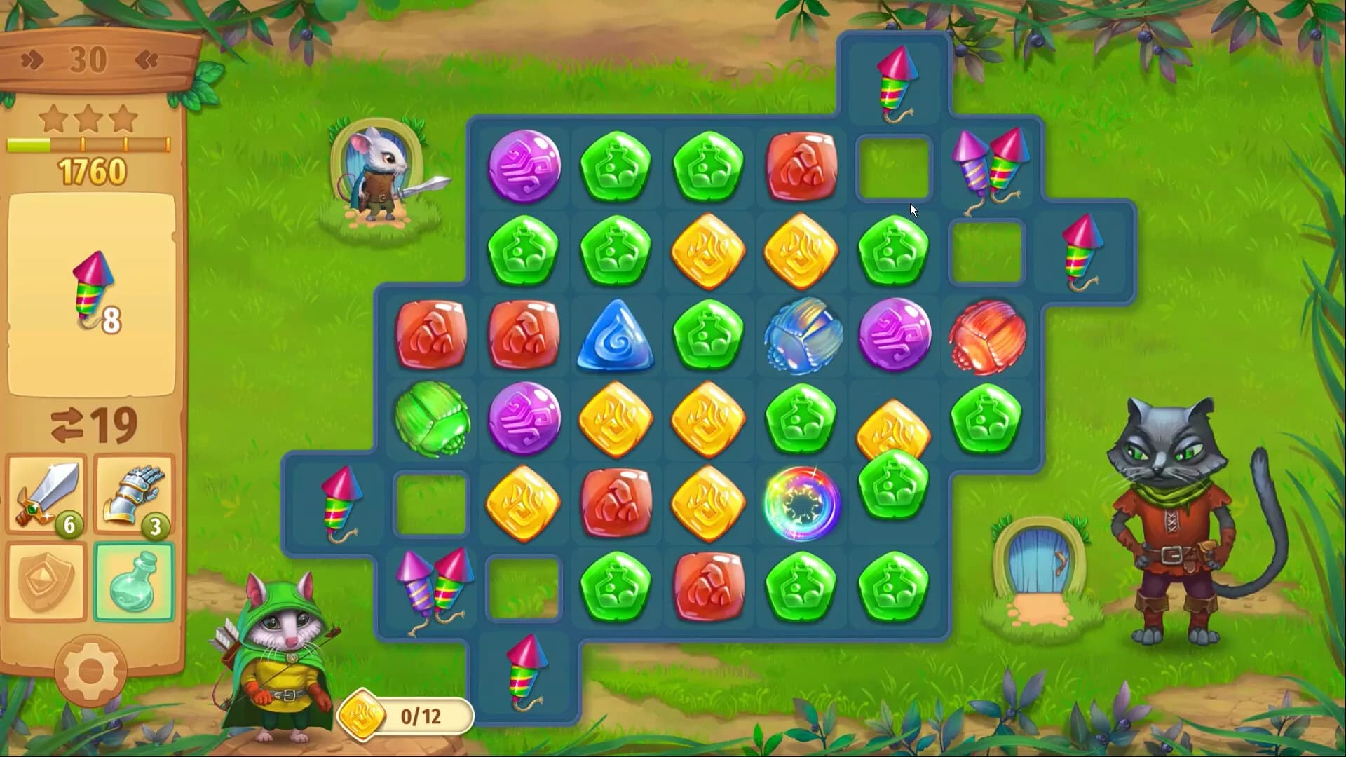 Strongblade - Puzzle Quest and Match-3 Adventure görsel 2