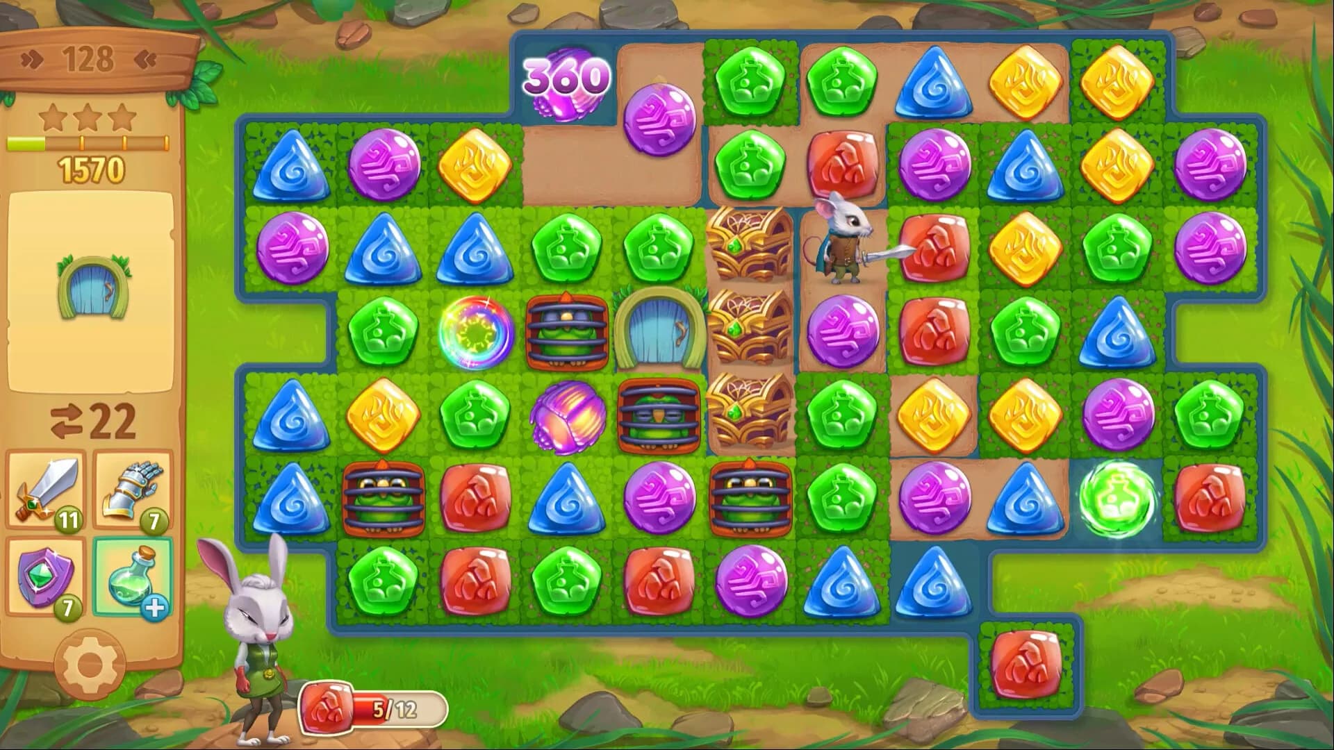 Strongblade - Puzzle Quest and Match-3 Adventure görsel 6