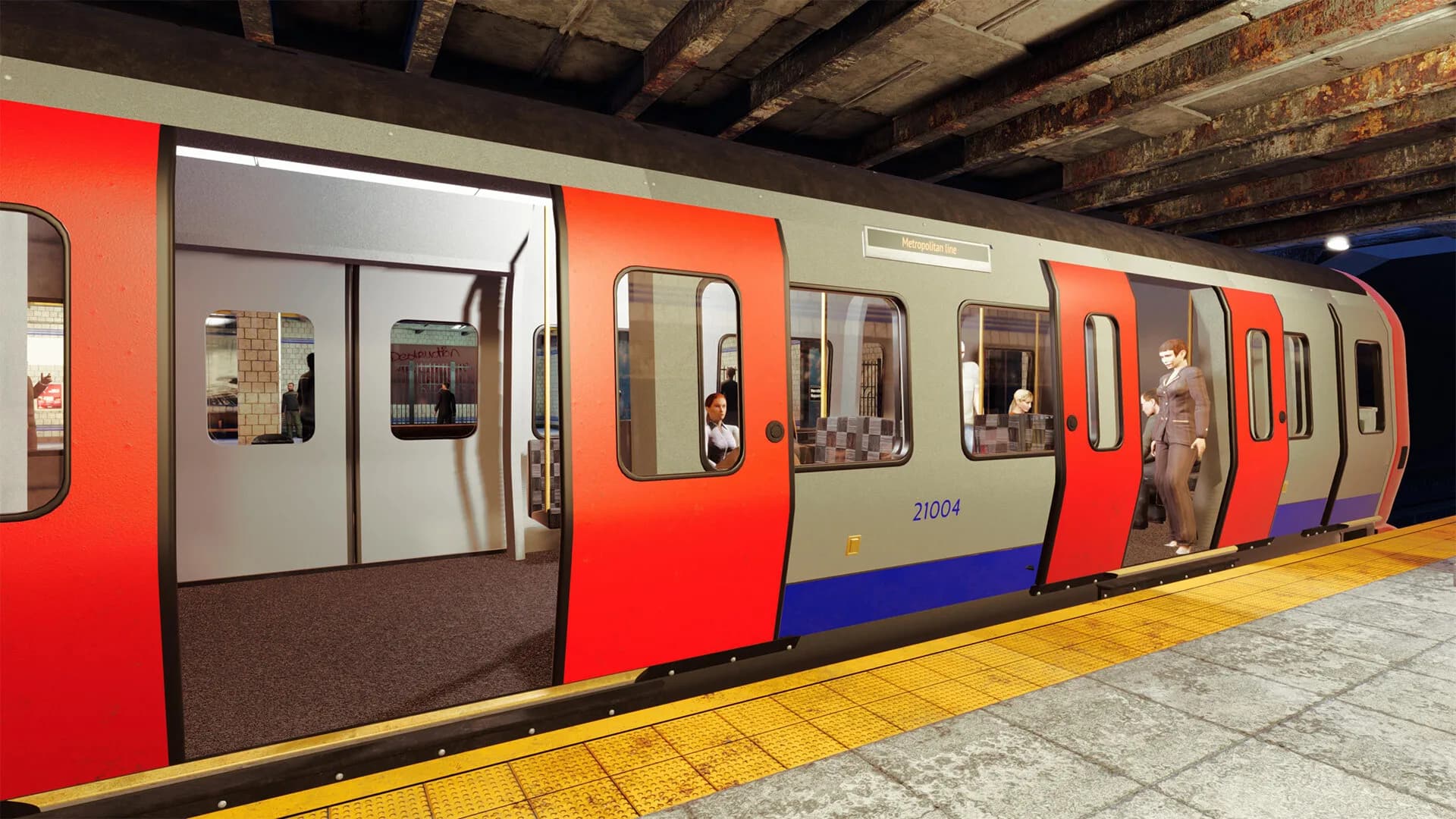 SUBWAY SIMULATOR: UNDERGROUND TRAIN RIDE görsel 4