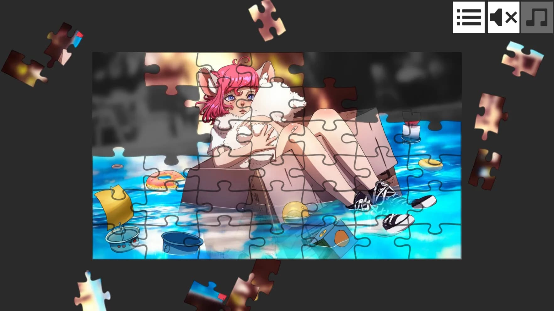 Jigsaw Puzzle - Anime Girls görsel 2