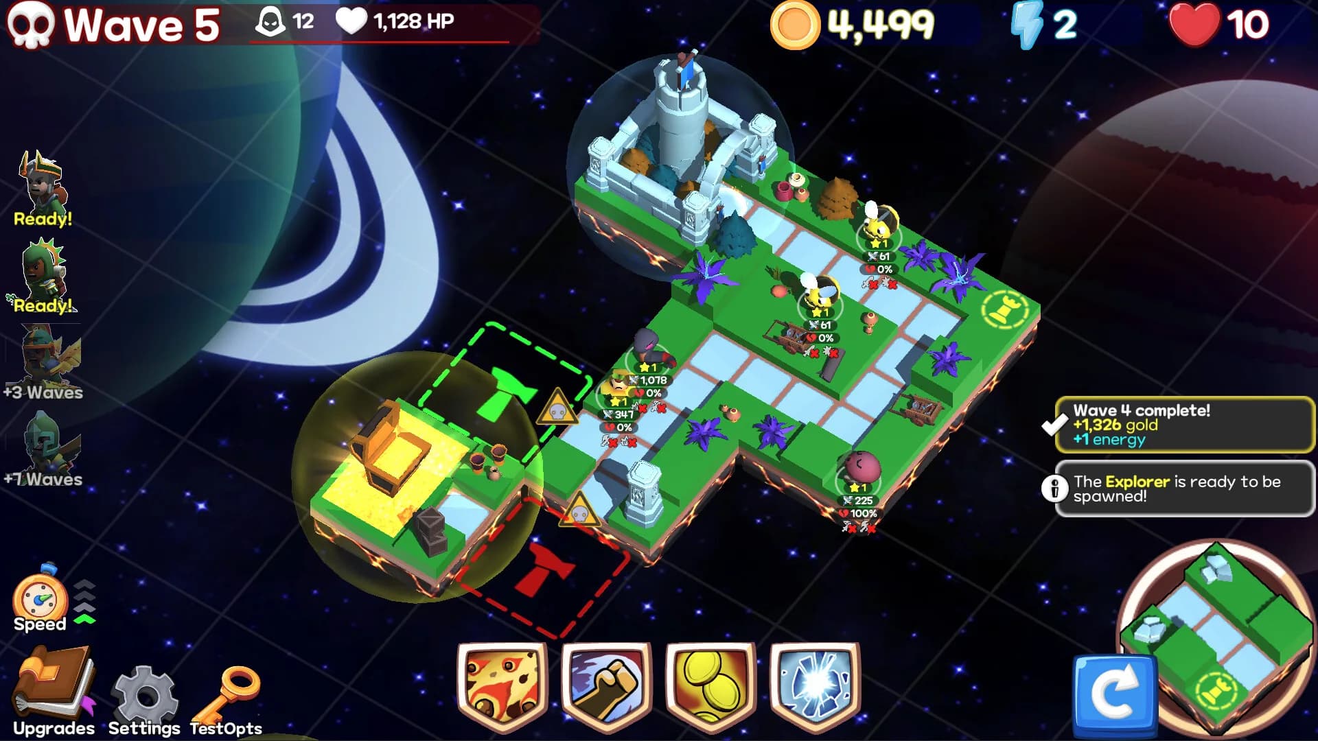 Monster Tiles TD: Tower Wars görsel 2