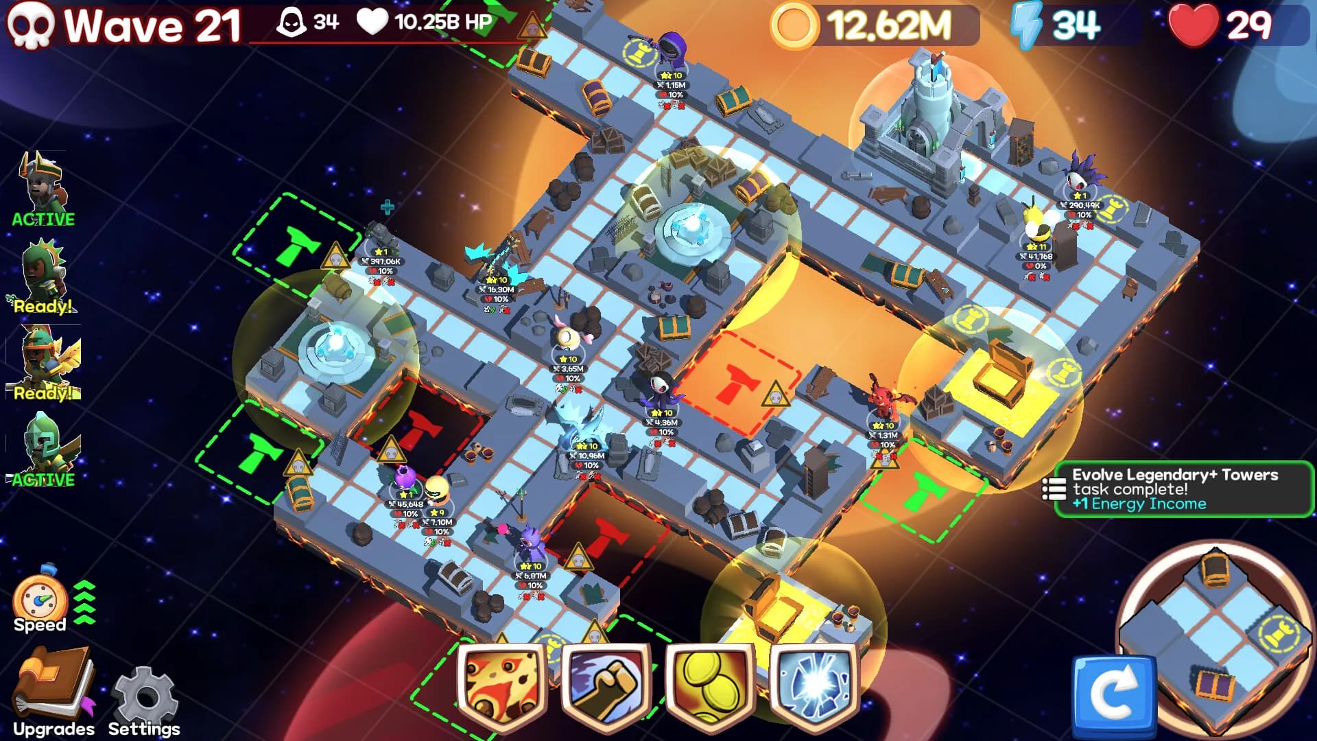 Monster Tiles TD: Tower Wars görsel 10