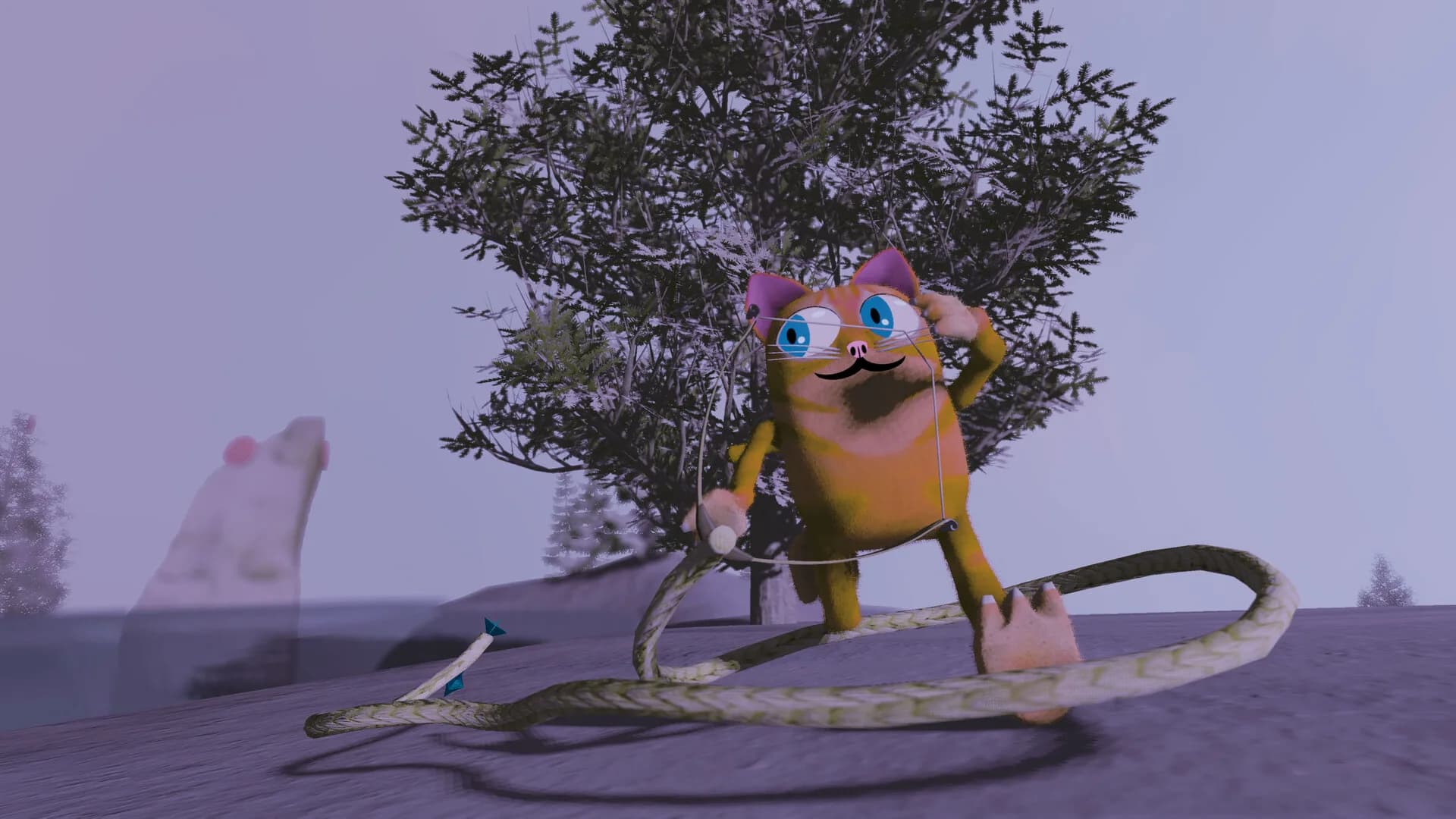 Floppy Cat Bow Golf! görsel 2