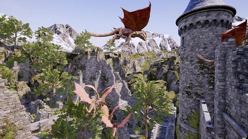VR Pterosaur Rock Climbing görsel 6