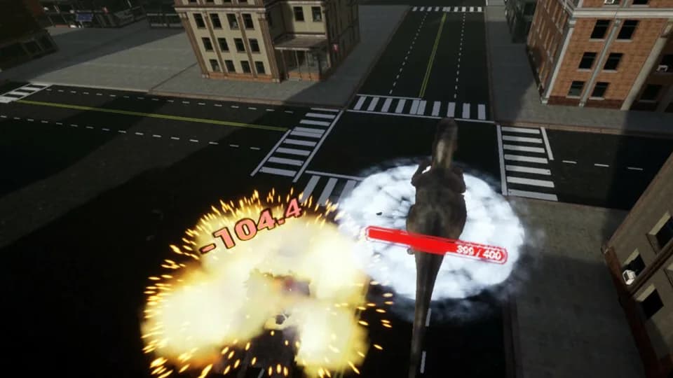 VR Dinosaur City War görsel 3