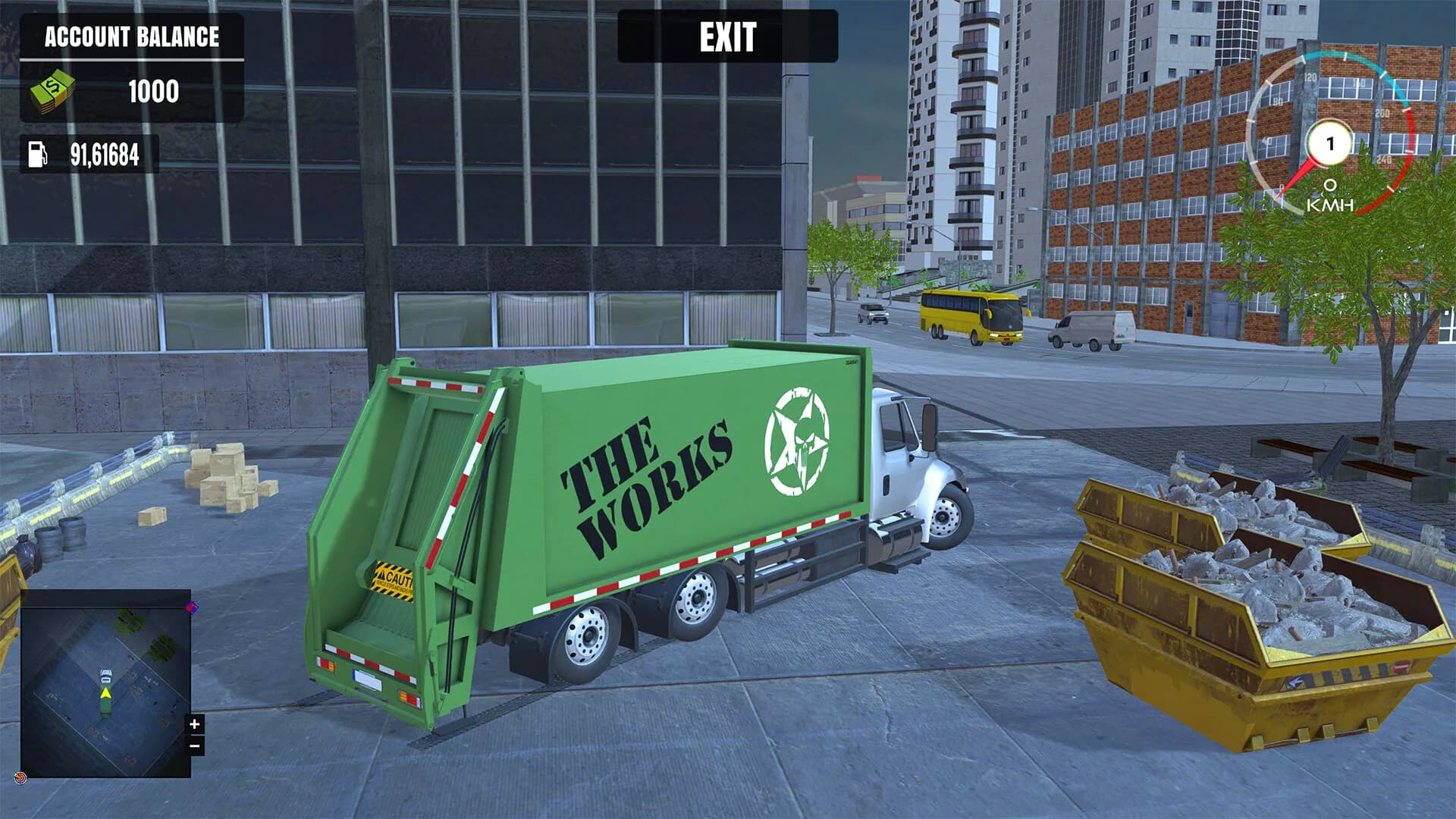 Garbage Truck Driving Simulator görsel 2