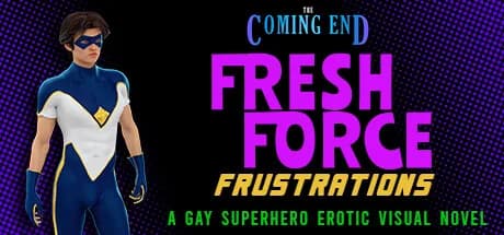 The Coming End: Fresh Force Frustrations (A Gay Superhero Visual Novel) görsel 1