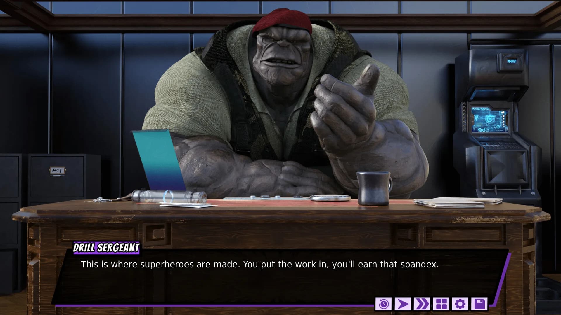The Coming End: Fresh Force Frustrations (A Gay Superhero Visual Novel) görsel 2