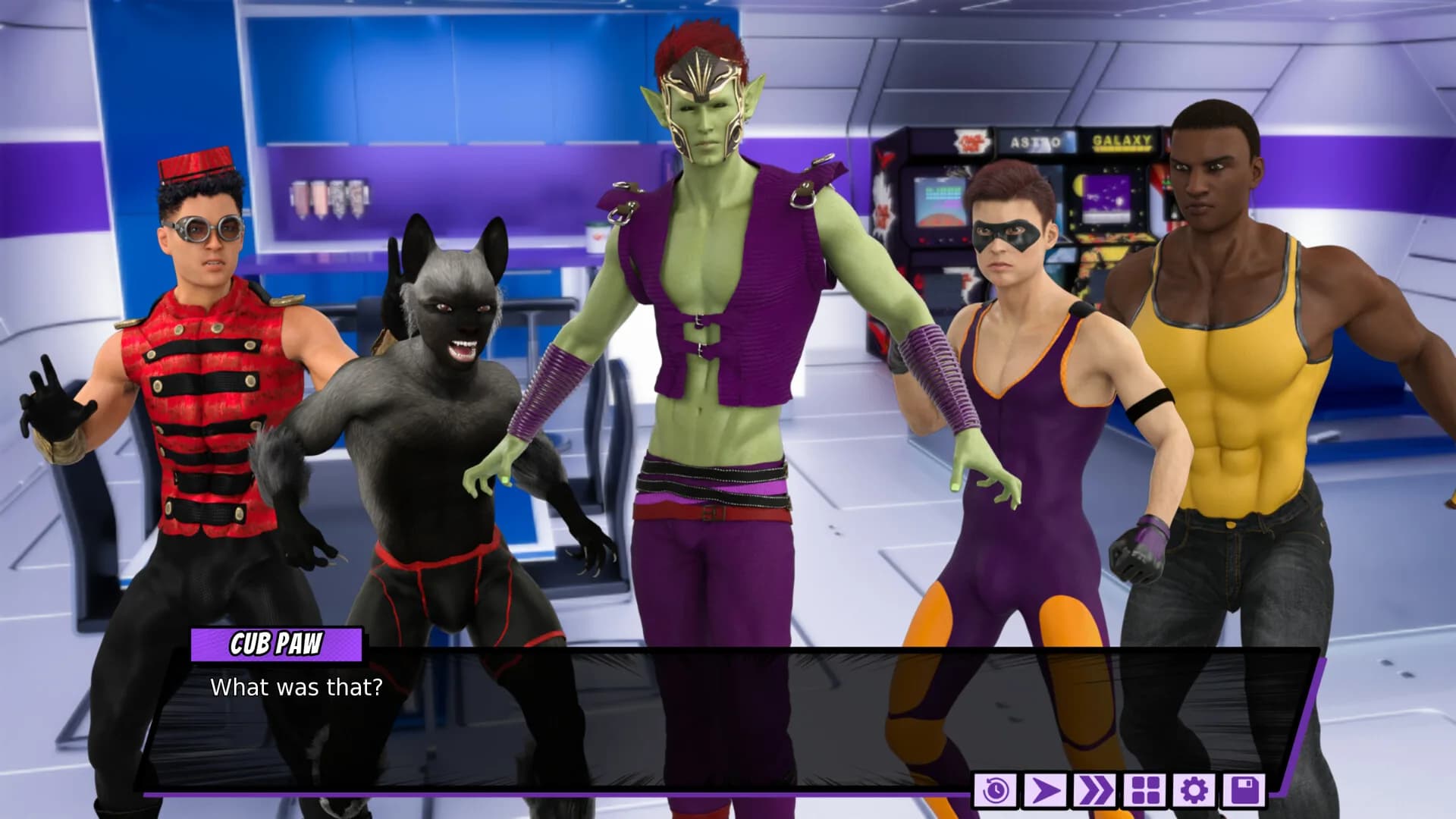 The Coming End: Fresh Force Frustrations (A Gay Superhero Visual Novel) görsel 5
