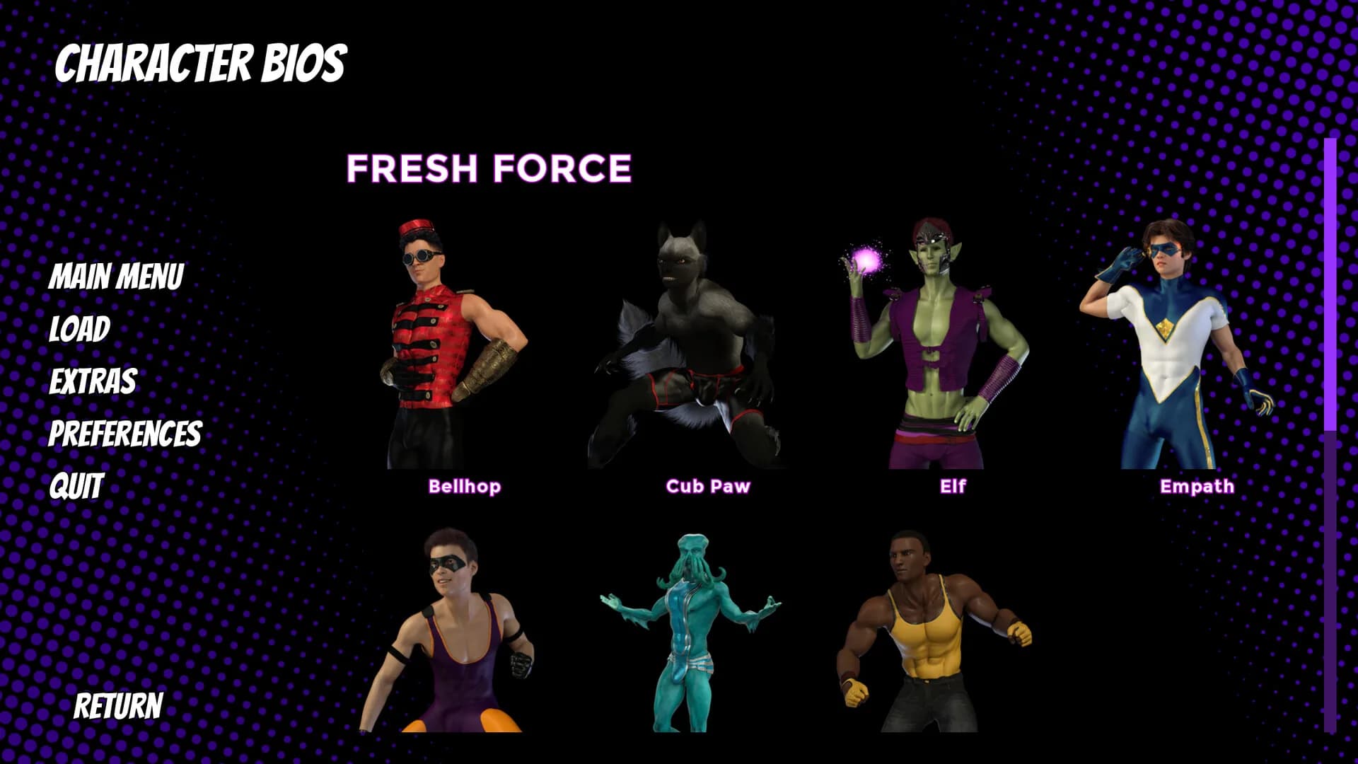The Coming End: Fresh Force Frustrations (A Gay Superhero Visual Novel) görsel 9