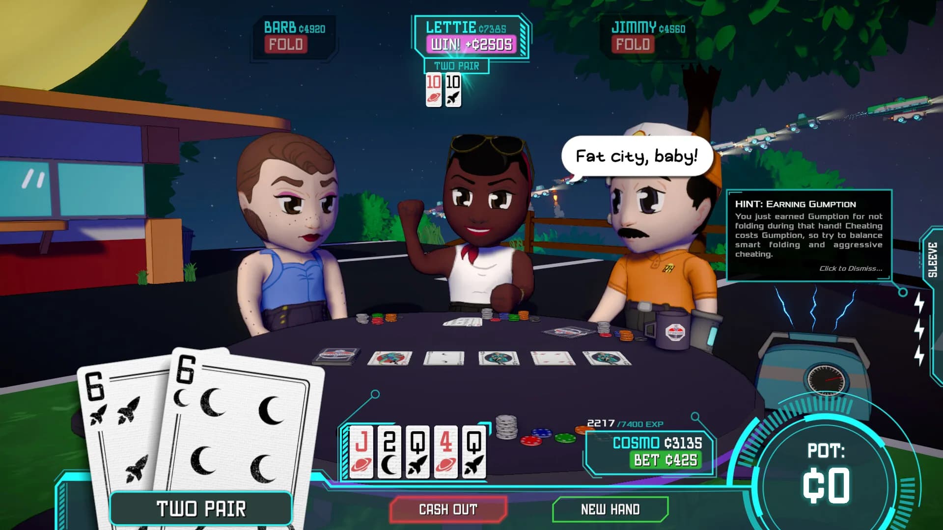 Cosmo Cheats at Poker görsel 4
