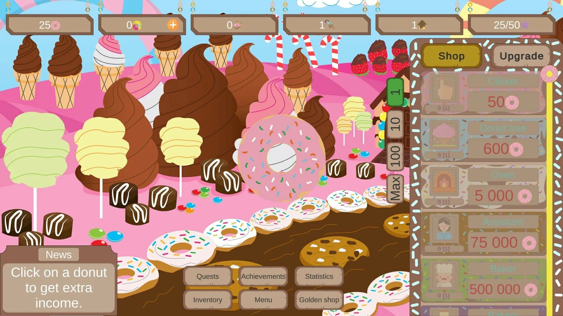 Donut Land Clicker görsel 2