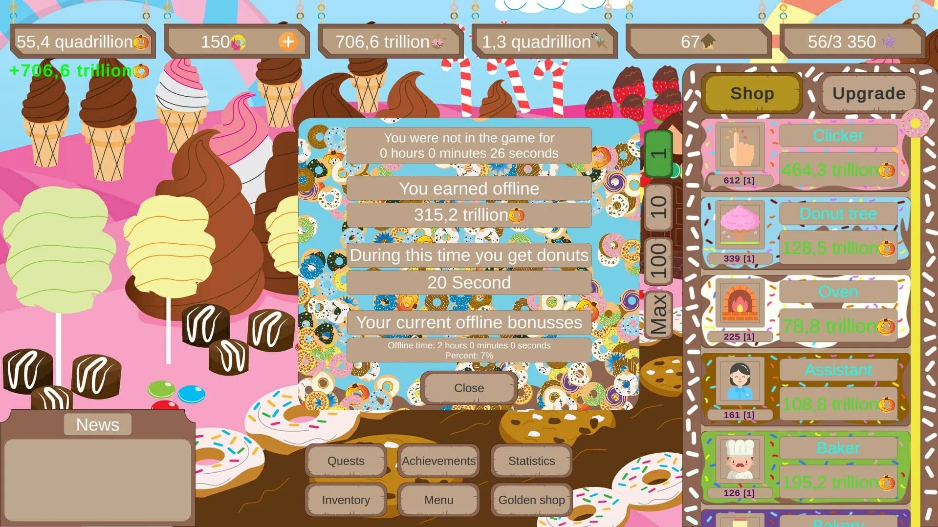 Donut Land Clicker görsel 4