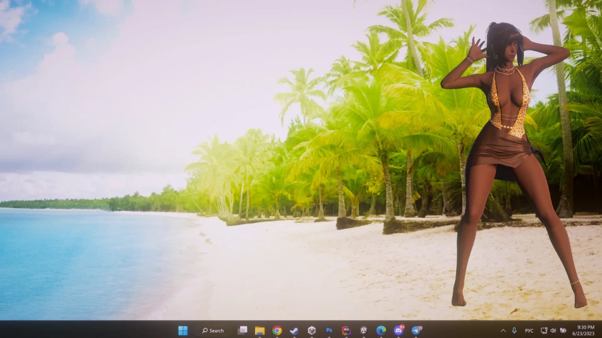 Desktop Beach Girls görsel 3
