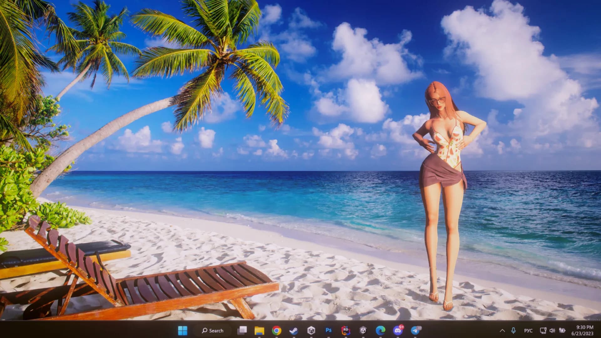 Desktop Beach Girls görsel 5