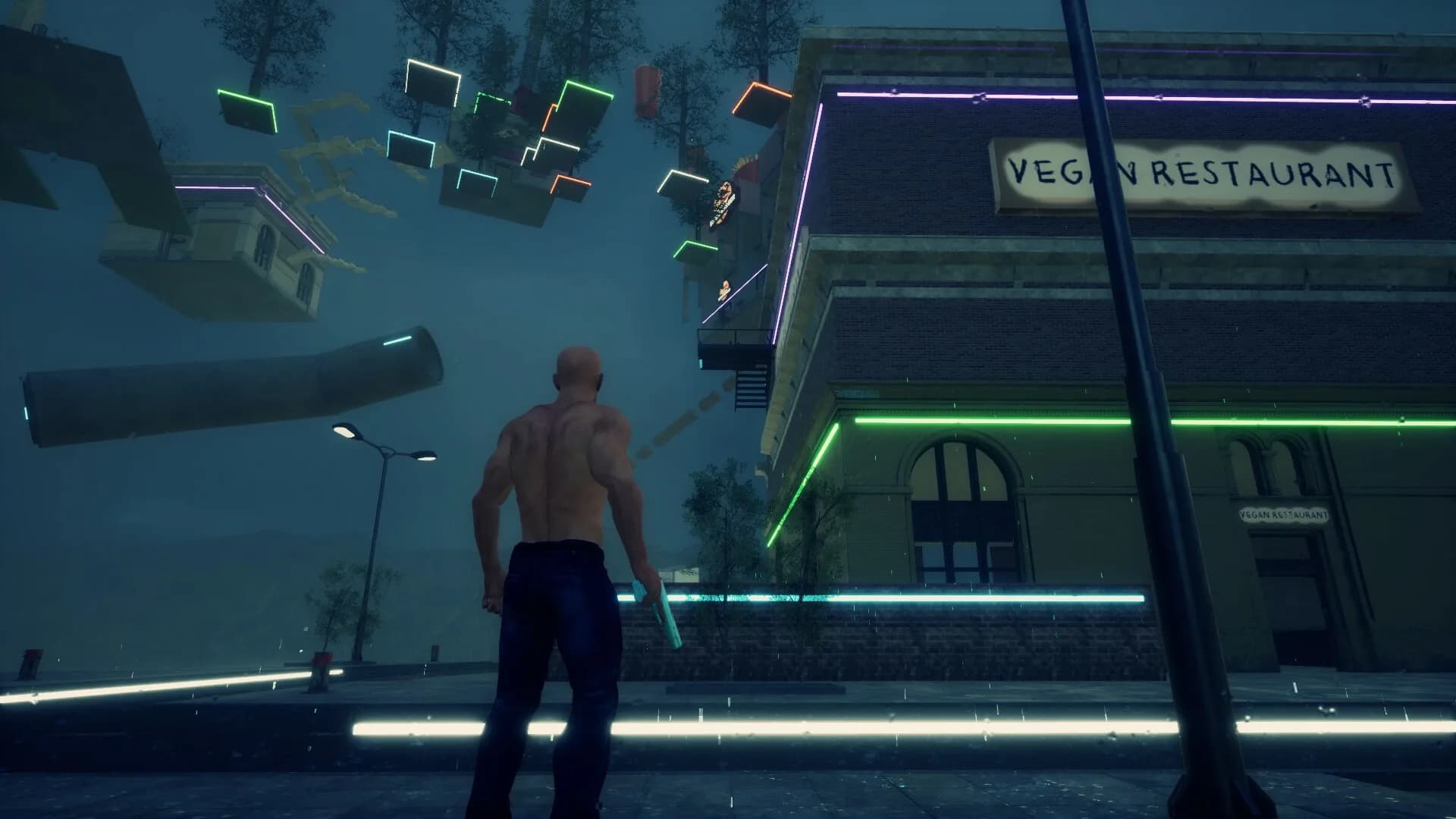 Bald Man Climbs Up görsel 2