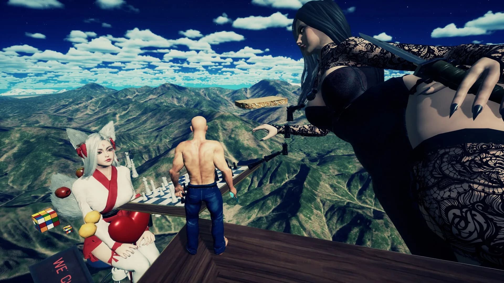 Bald Man Climbs Up görsel 3
