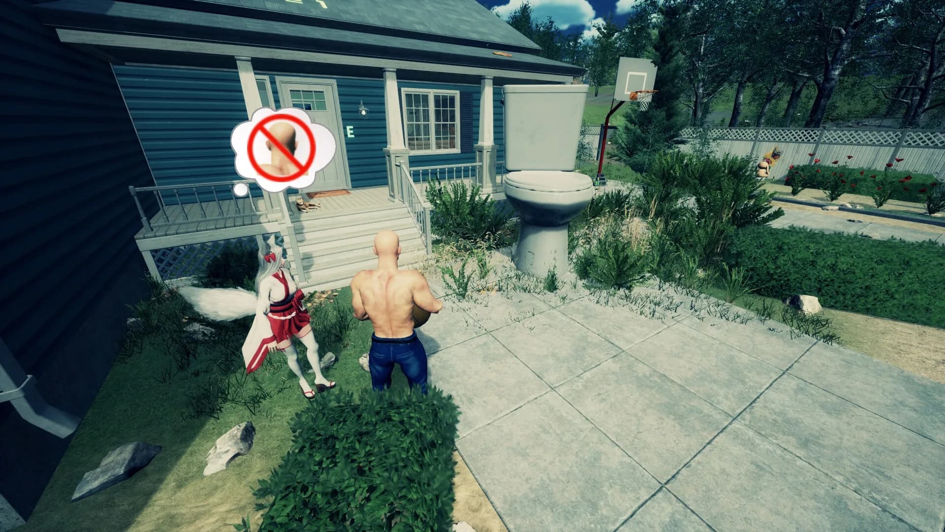Bald Man Climbs Up görsel 9